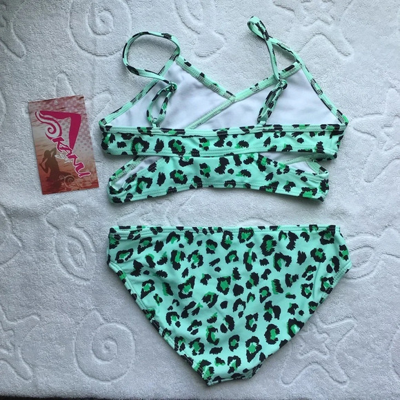 Kanu Surf Beach Leopard Tankini Set - Size 6 - Picture 2 of 6